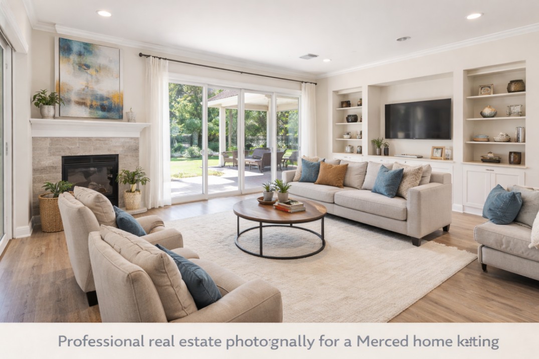 rofessional real estate photography for a Merced home listing