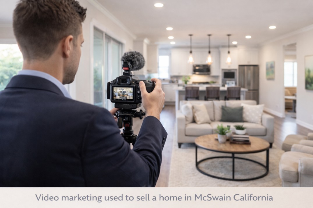 Video marketing used to sell a home in McSwain California