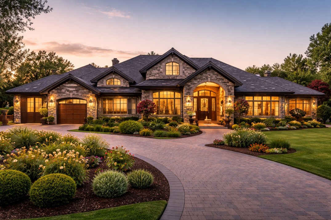 Luxury home in Merced CA with large lot and custom design.”